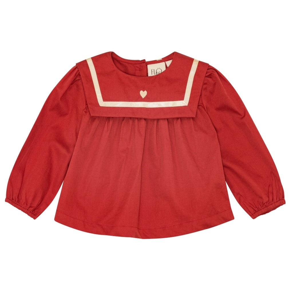 Flöss Aps Bay Blouse Blouse Poppy red