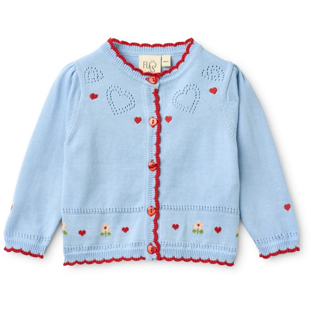Flöss Aps Blanca Cardigan Cardigan Blue Sky