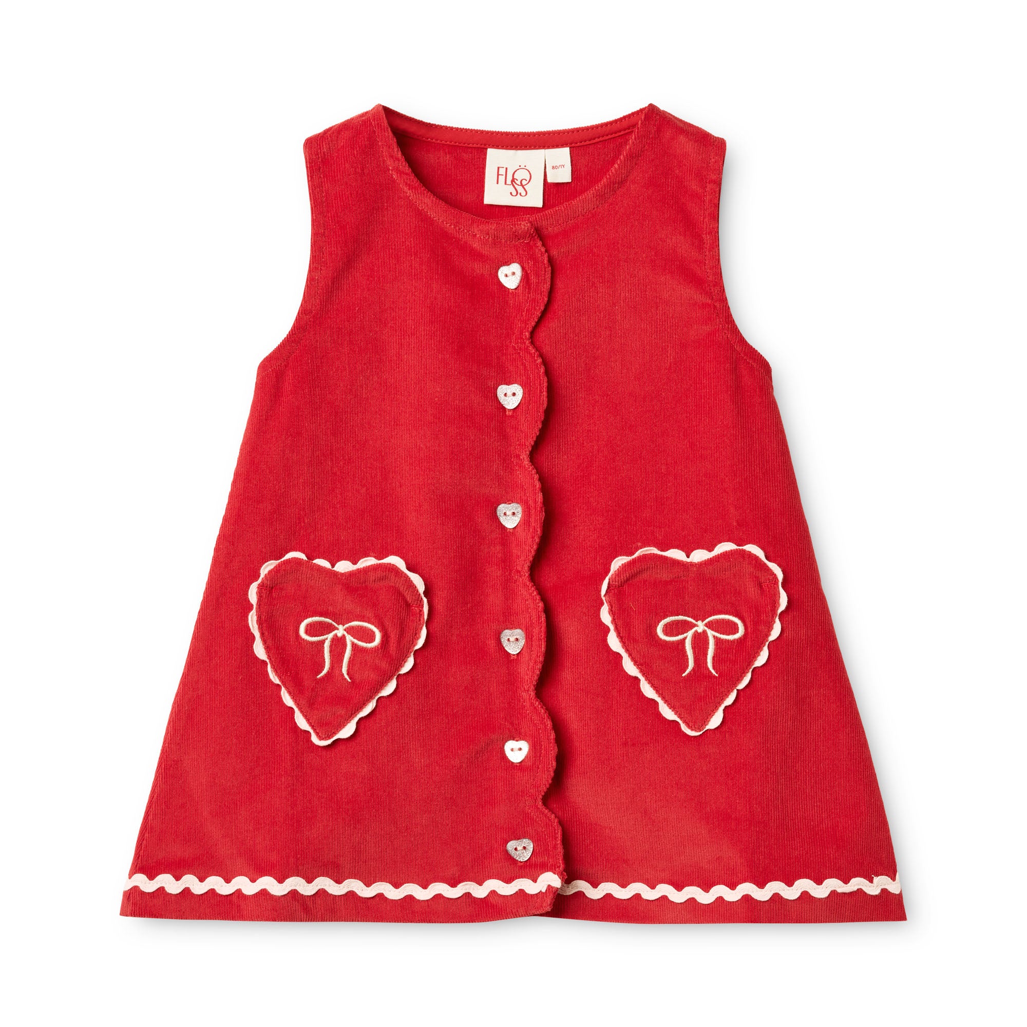 Carol Dress - Poppy red