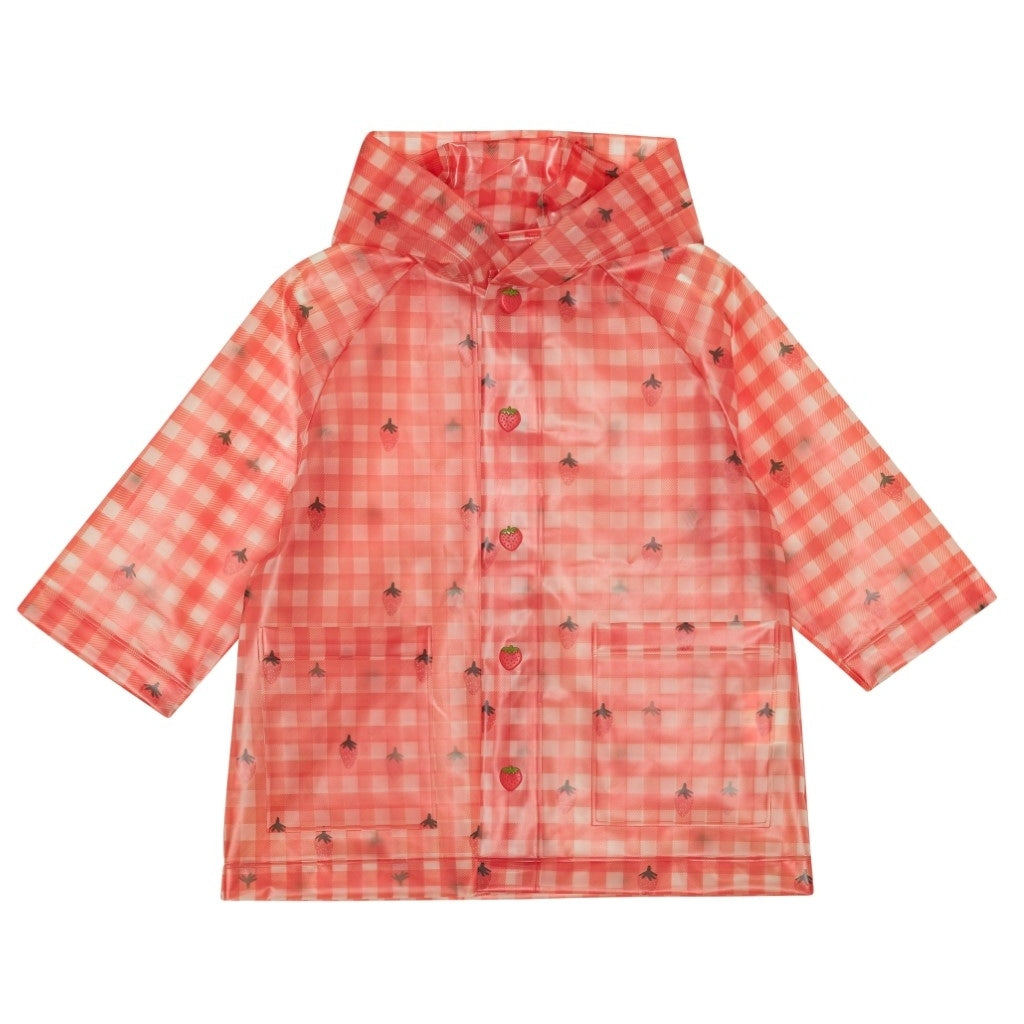 Flöss Aps Caila Raincoat Coat Berry Gingham