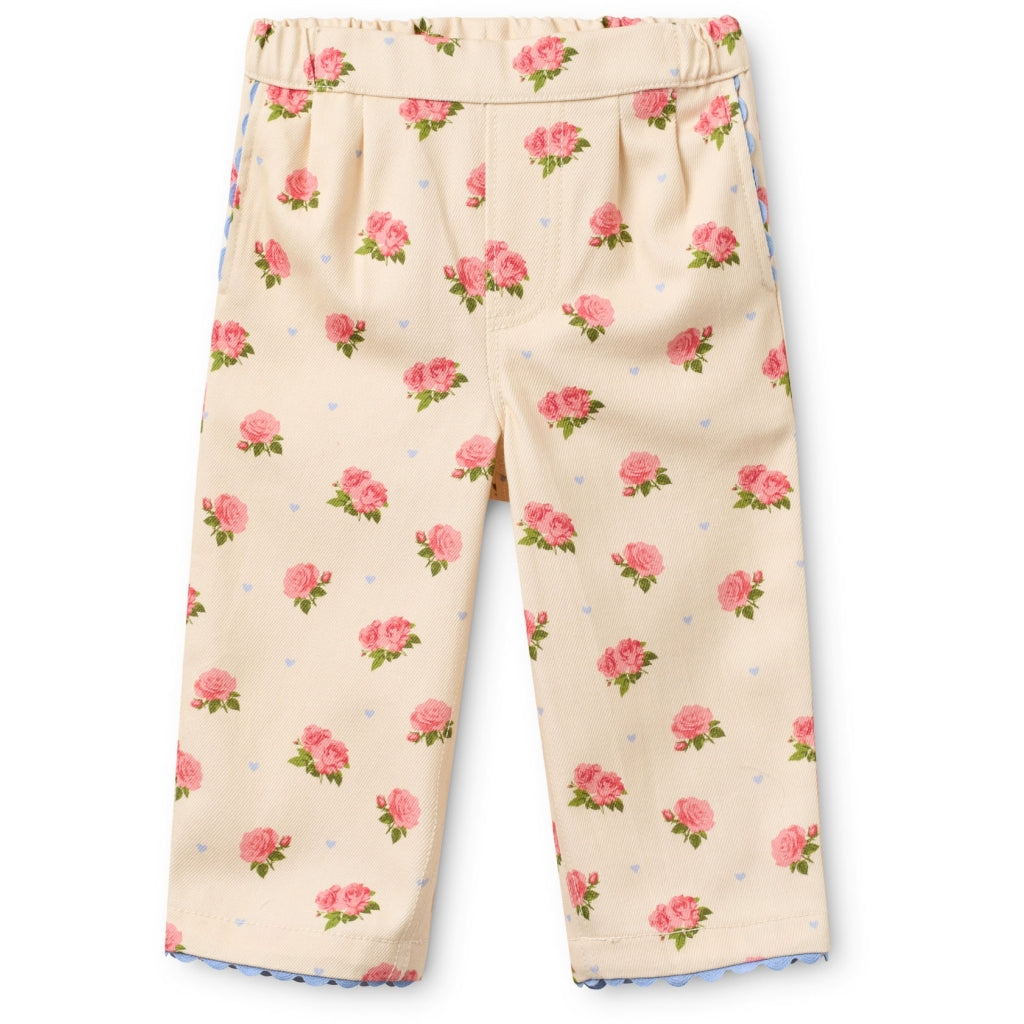 Flöss Aps Camille Pants Pants Dark Pink Rose
