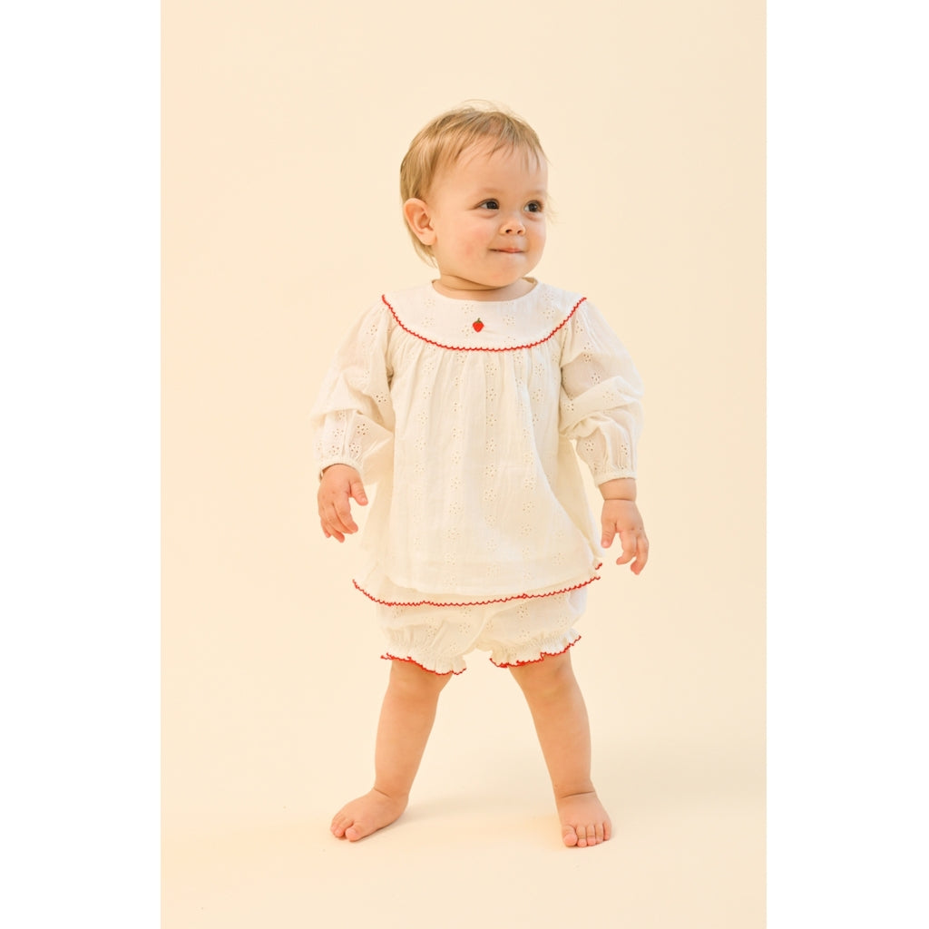 Flöss Aps Claire Baby Set Set Ivory White