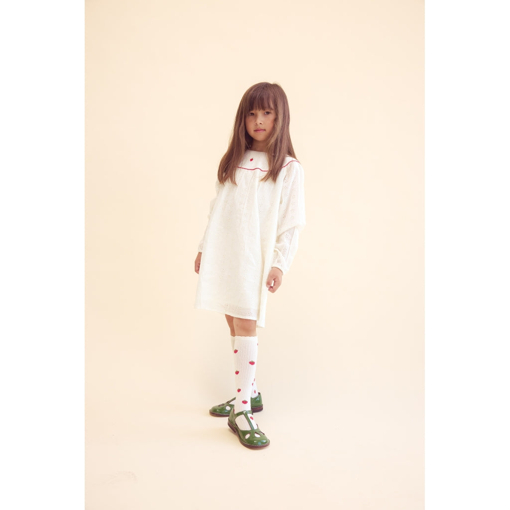 Flöss Aps Claire Dress Dress Ivory White