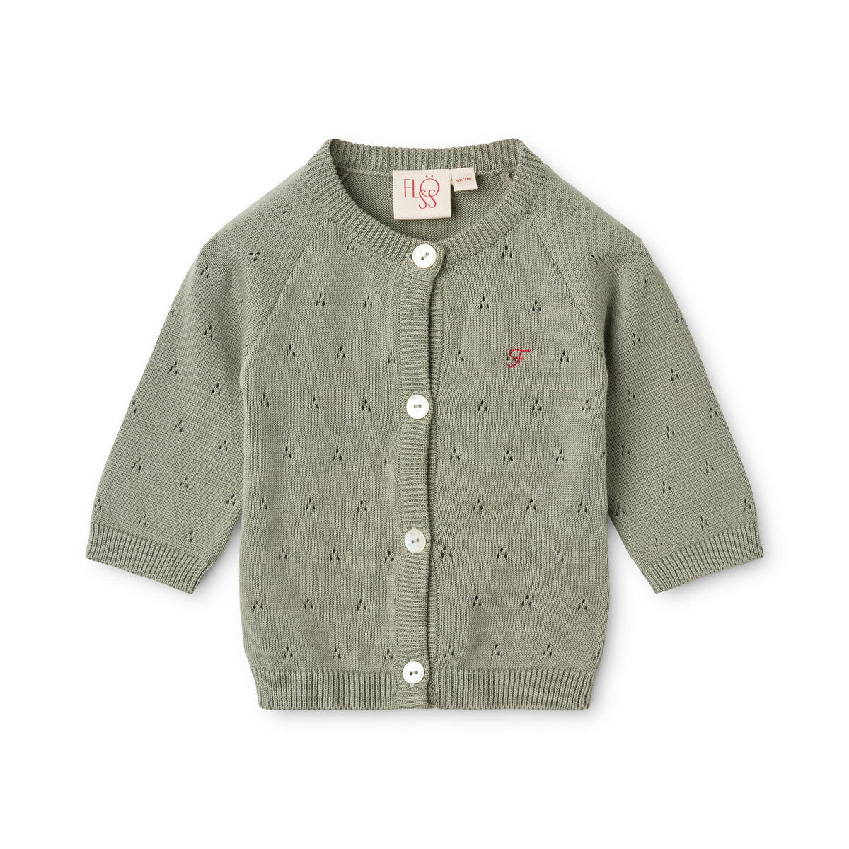 Clover Cardigan - Dusty Green