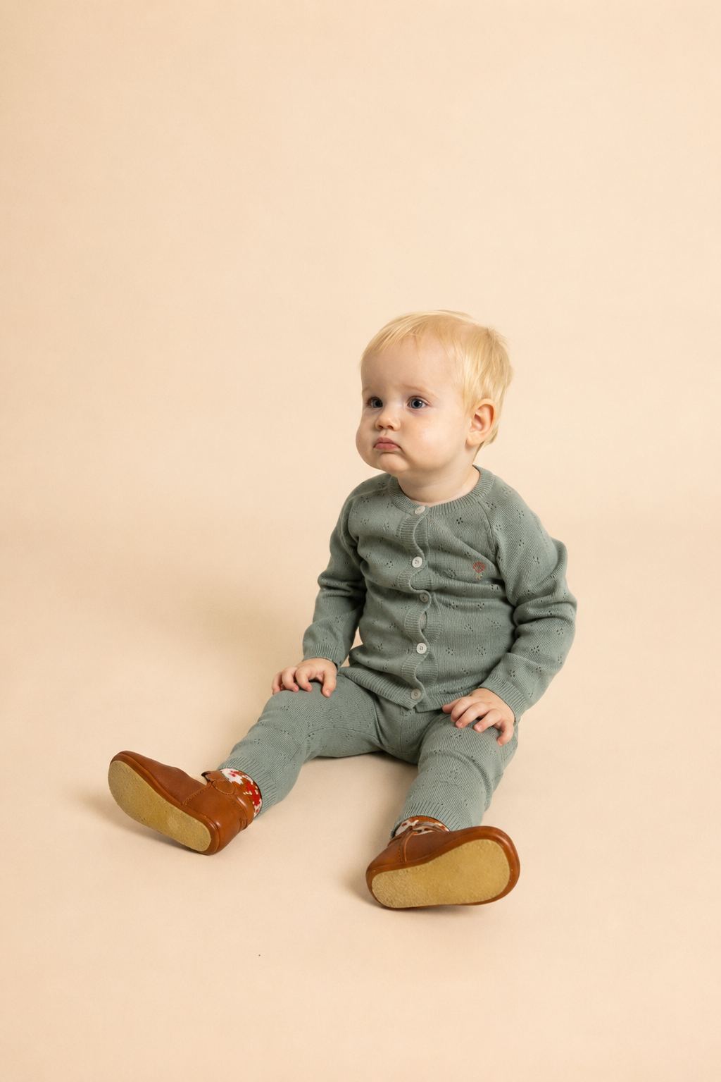 Clover Cardigan - Dusty Green