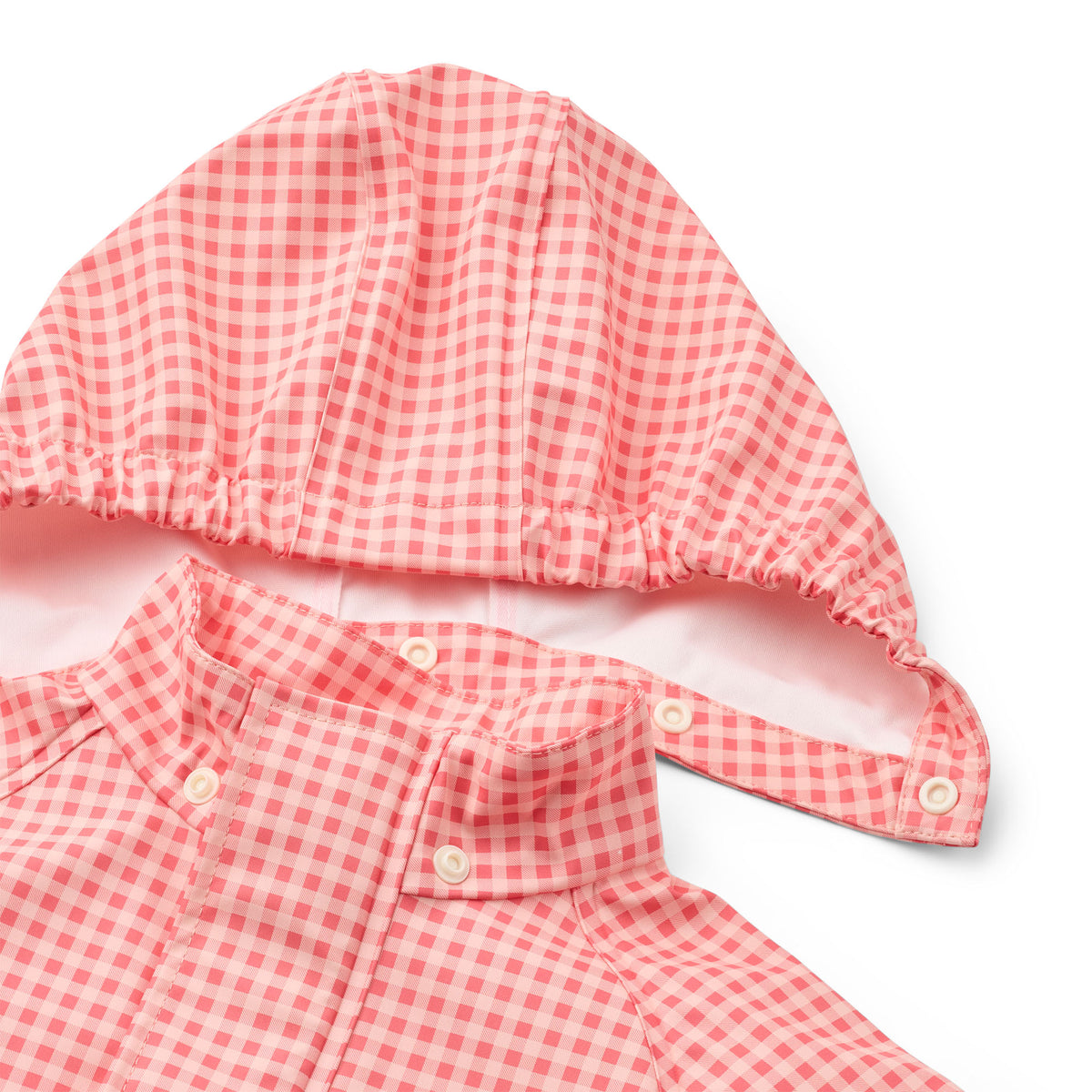 Dew Rainwear Set - Pink Rose Gingham