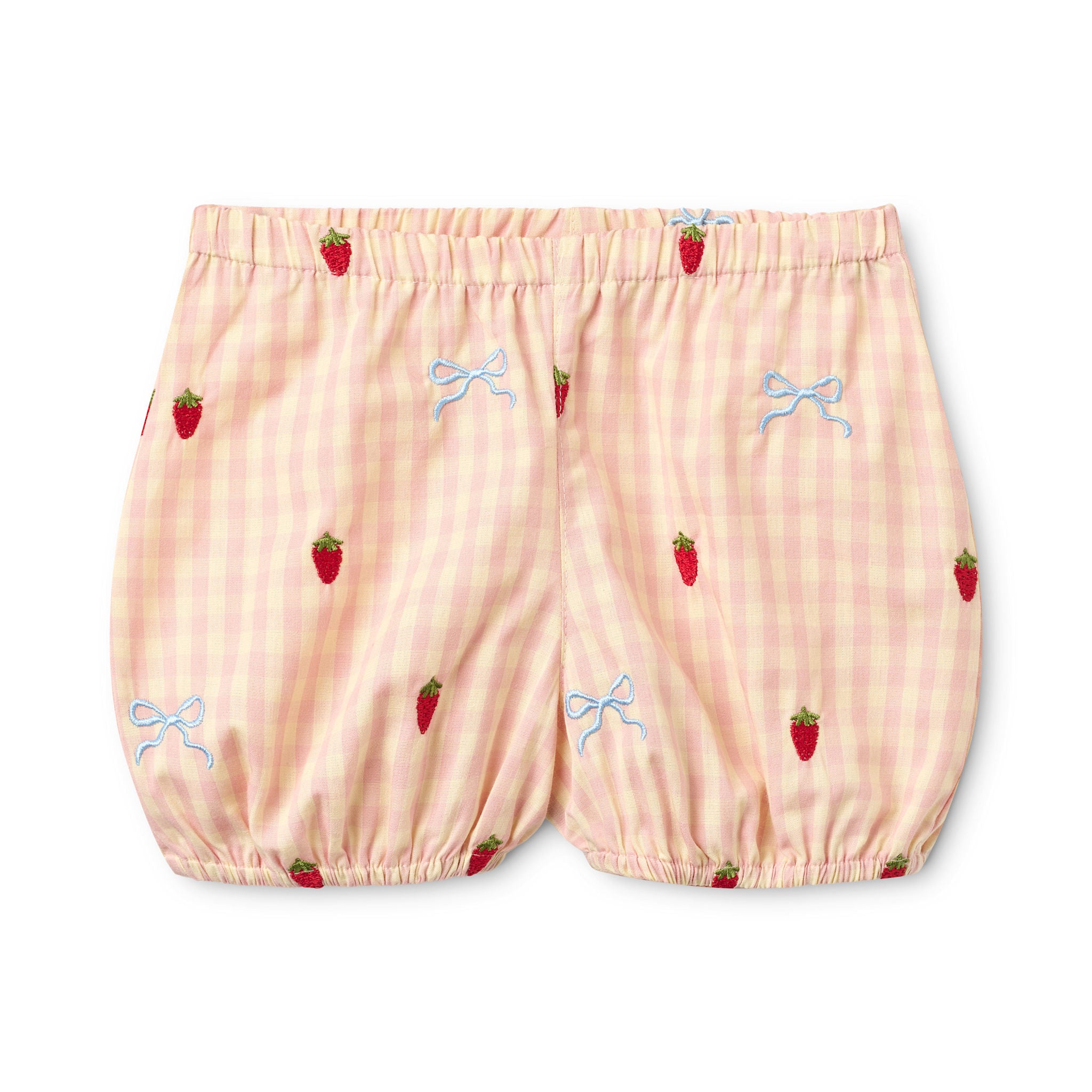 Dolly Bow Baby SS Set - Berry/bow Gingham