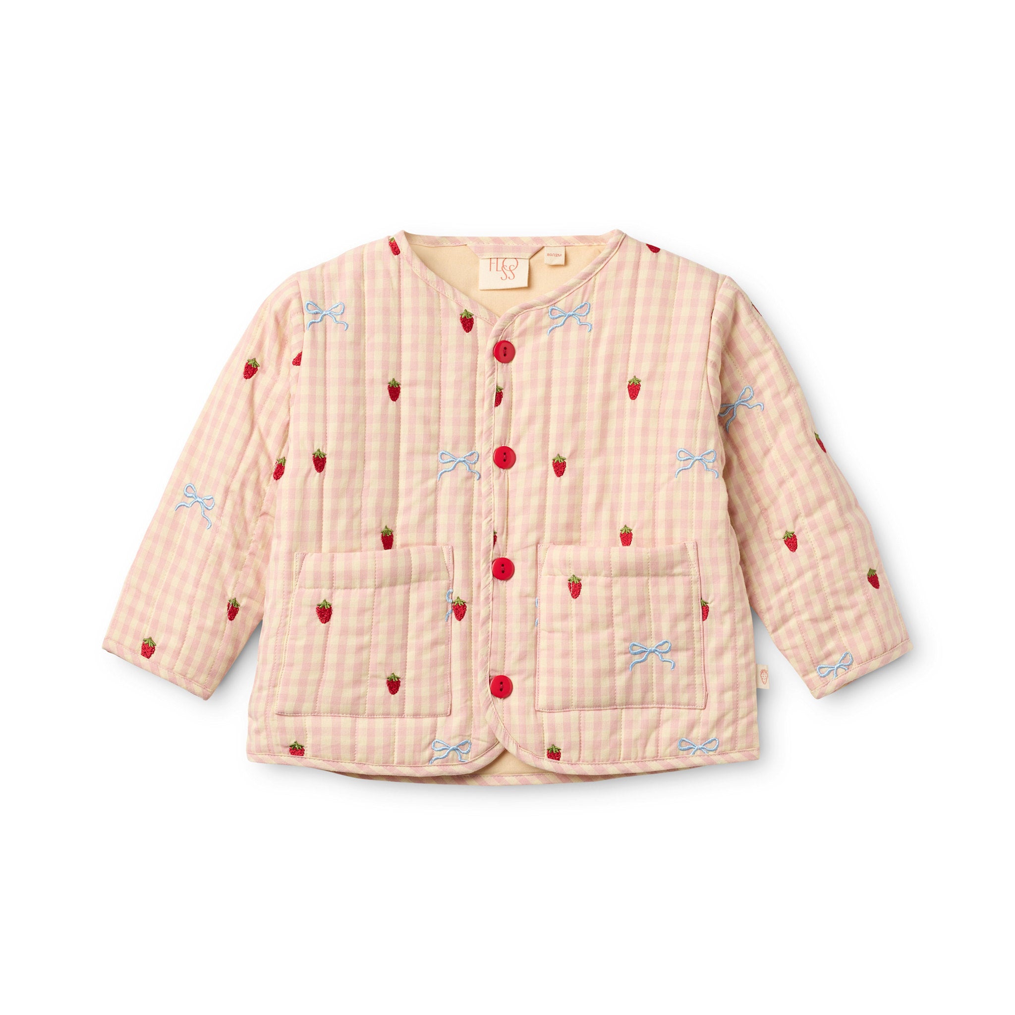 Dolly Bow Jacket - Berry/bow Gingham