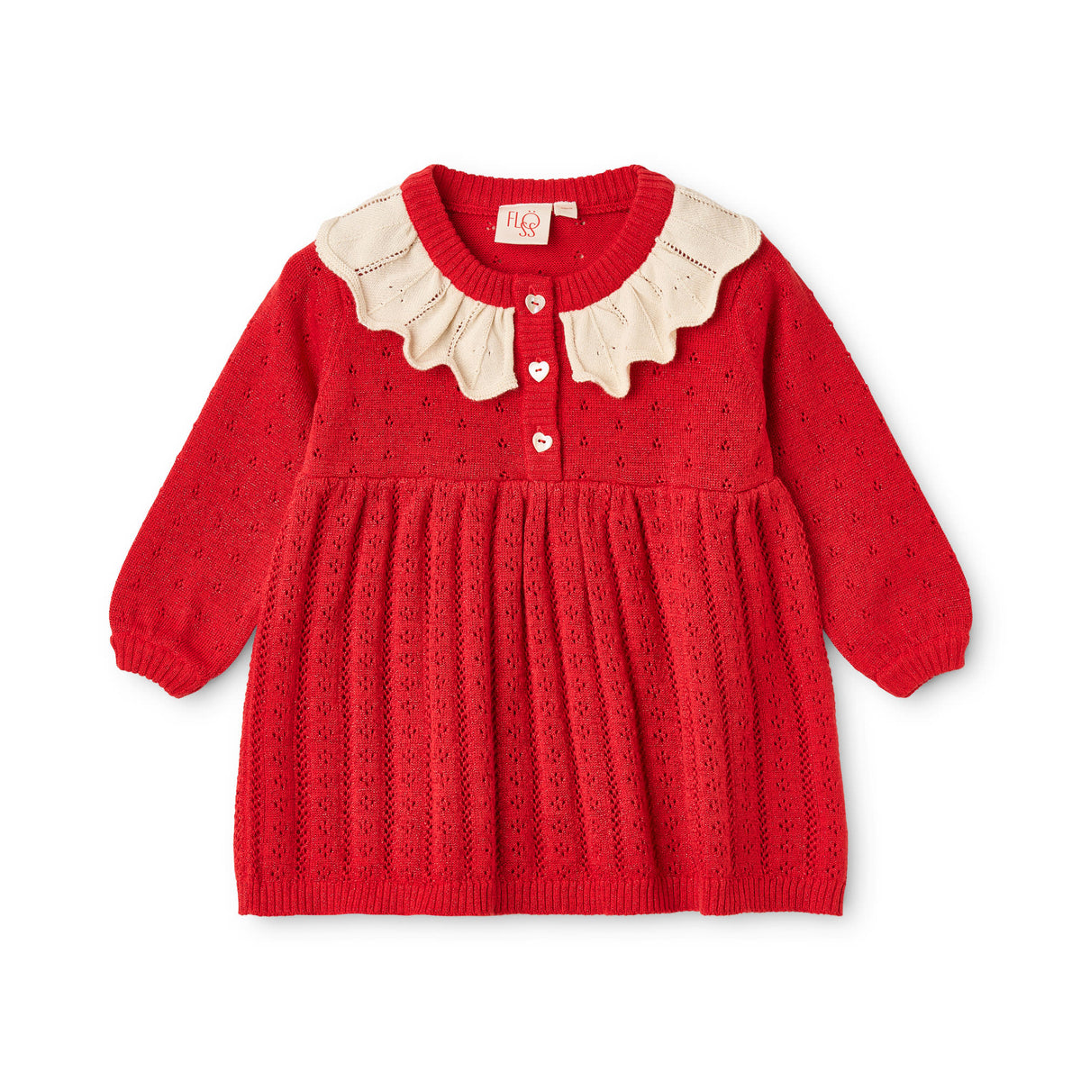 Dora Dress - Poppy Red Glitter