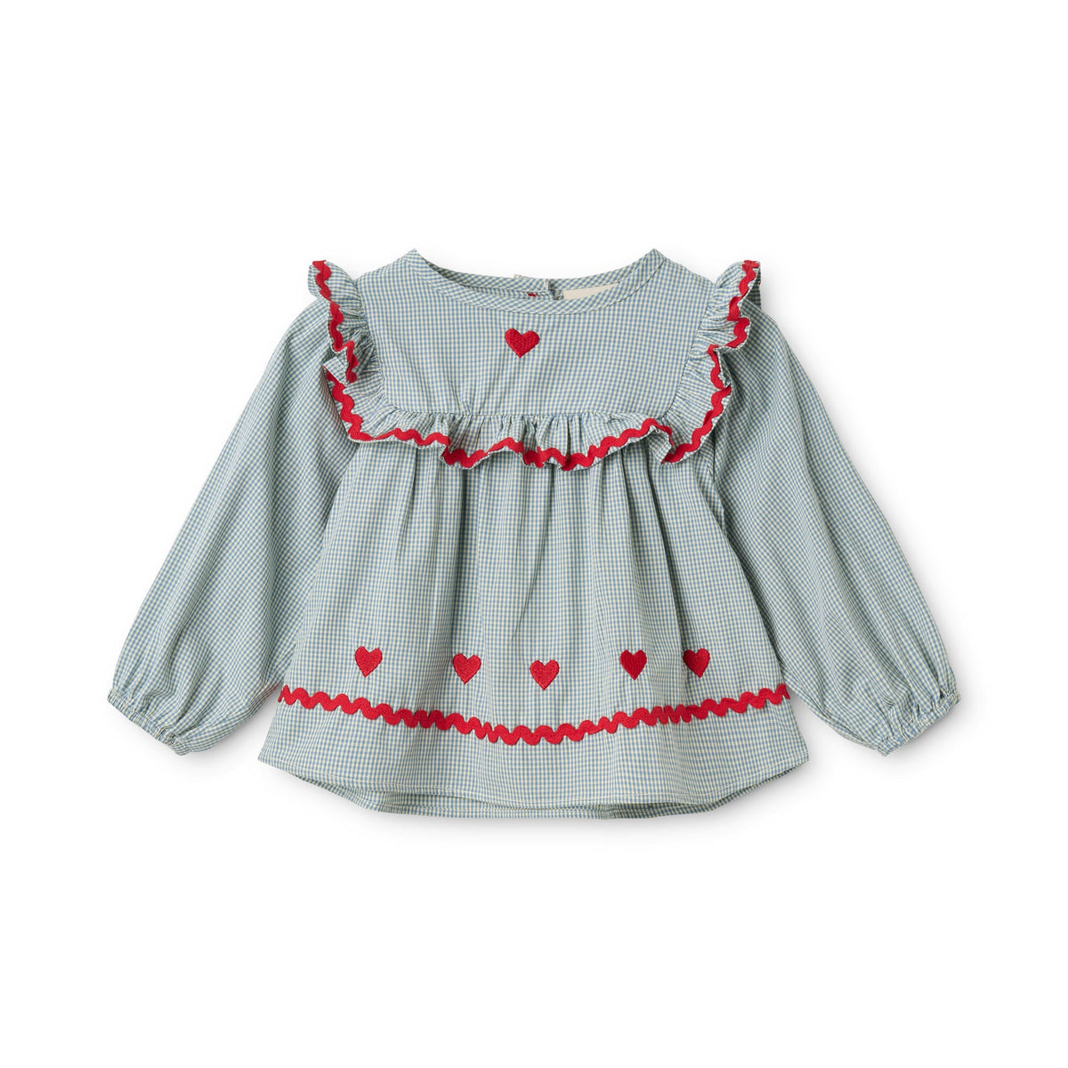 Ellis Blouse - Light Blue Gingham