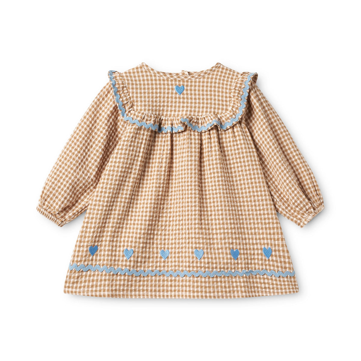 Ellis Dress - Coffee Gingham