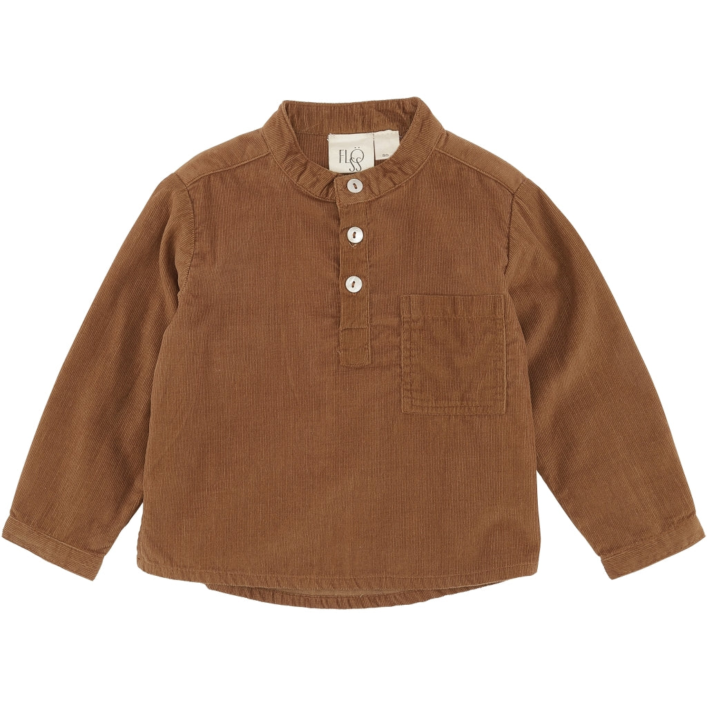 Flöss Aps Em cord shirt Shirt Caramel