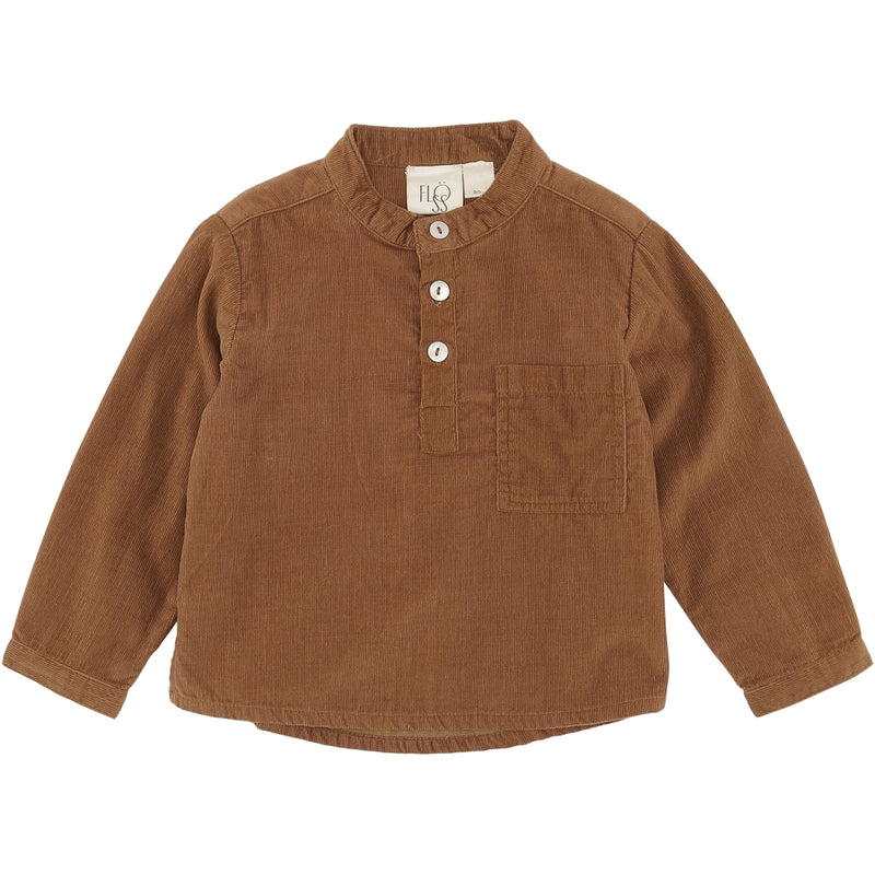 Em cord shirt - Caramel