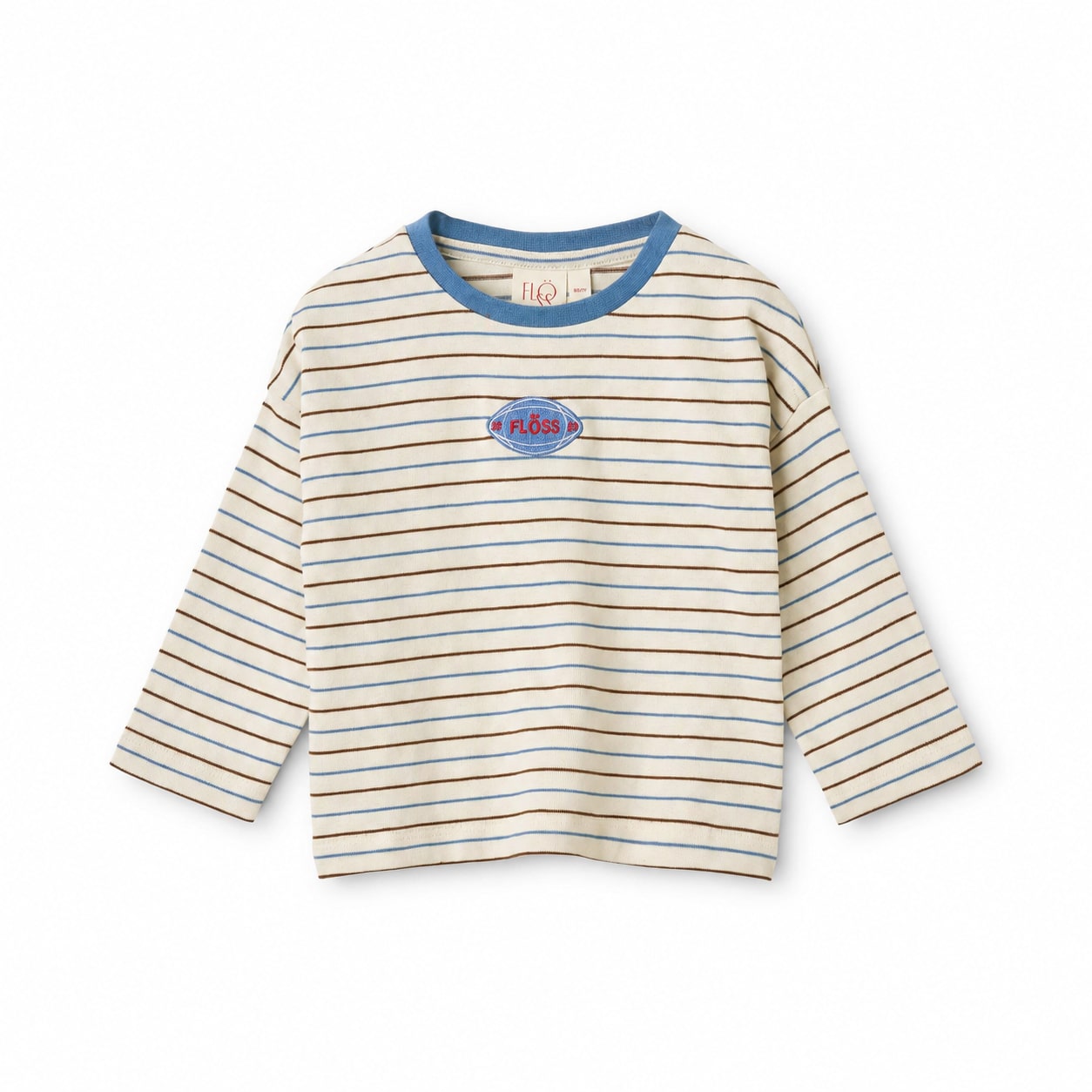 Emil Blouse - Brown-Blue Stripe