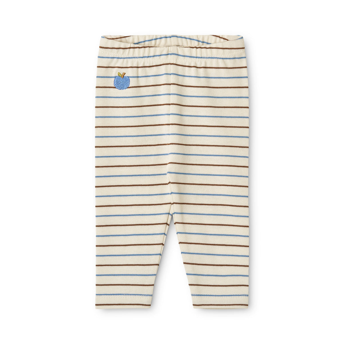 Emil Leggings - Brown-Blue Stripe