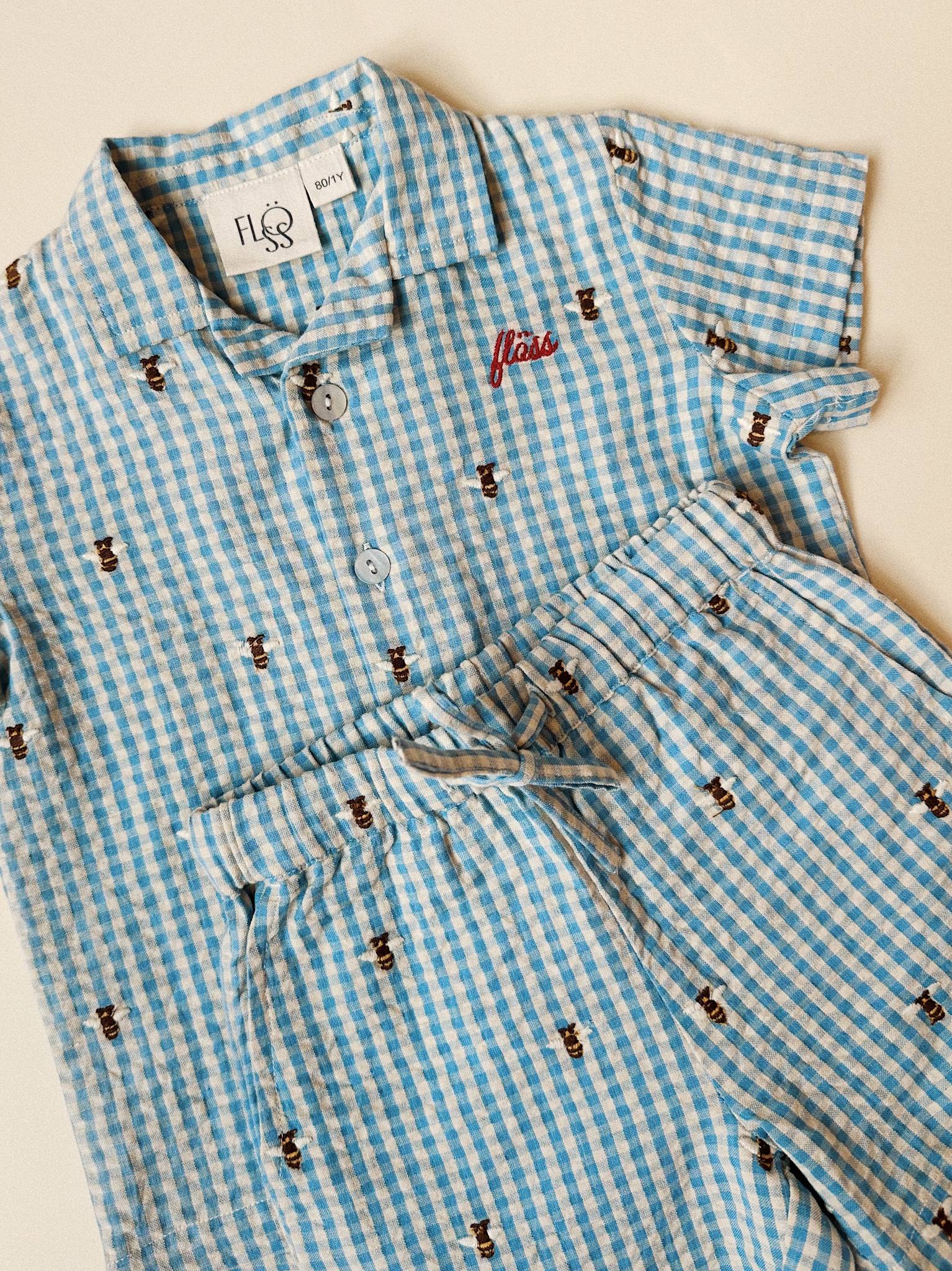 Oliver Shorts - Bee Gingham