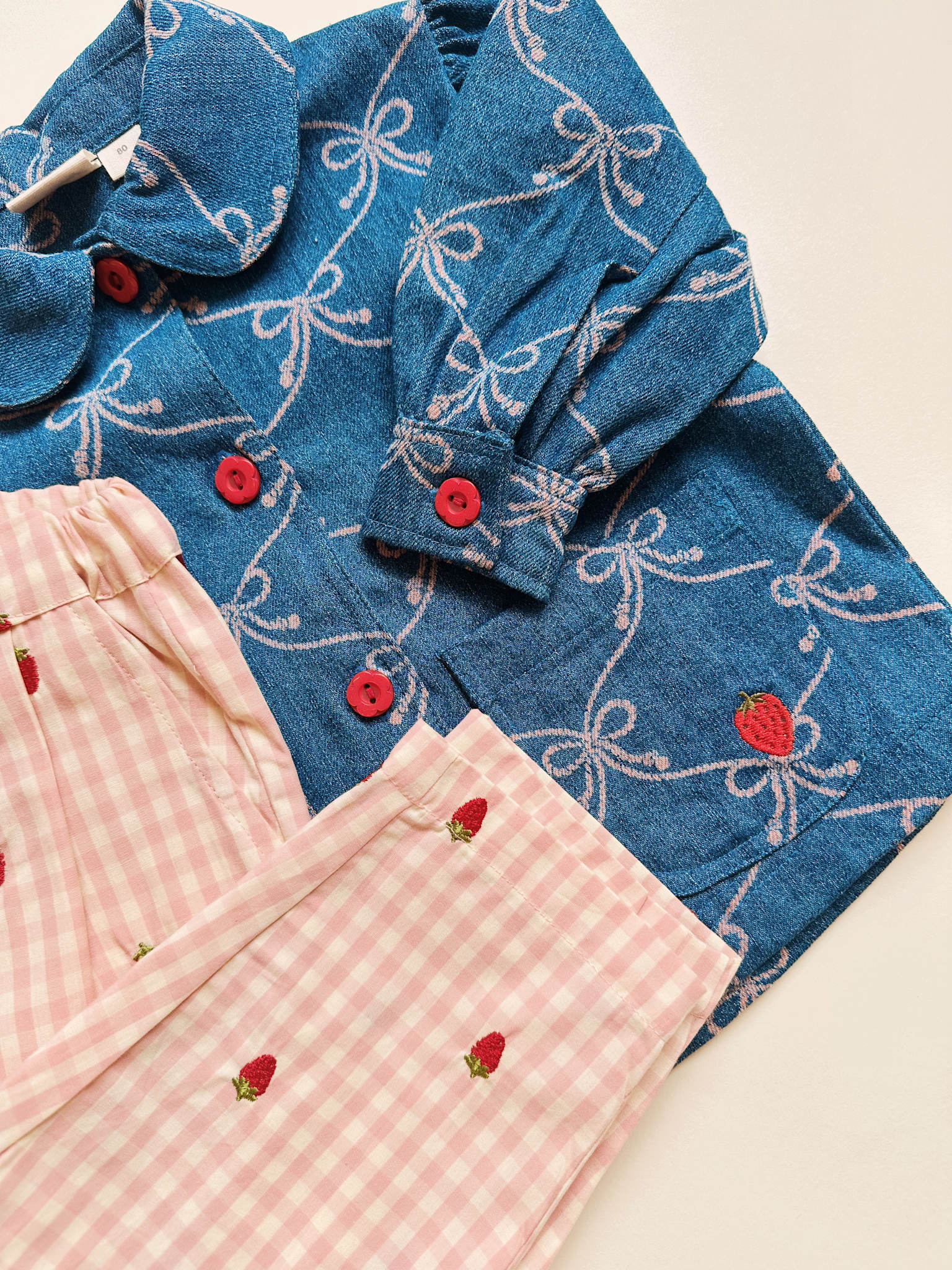 Dolly Pants - Pink Berry Gingham