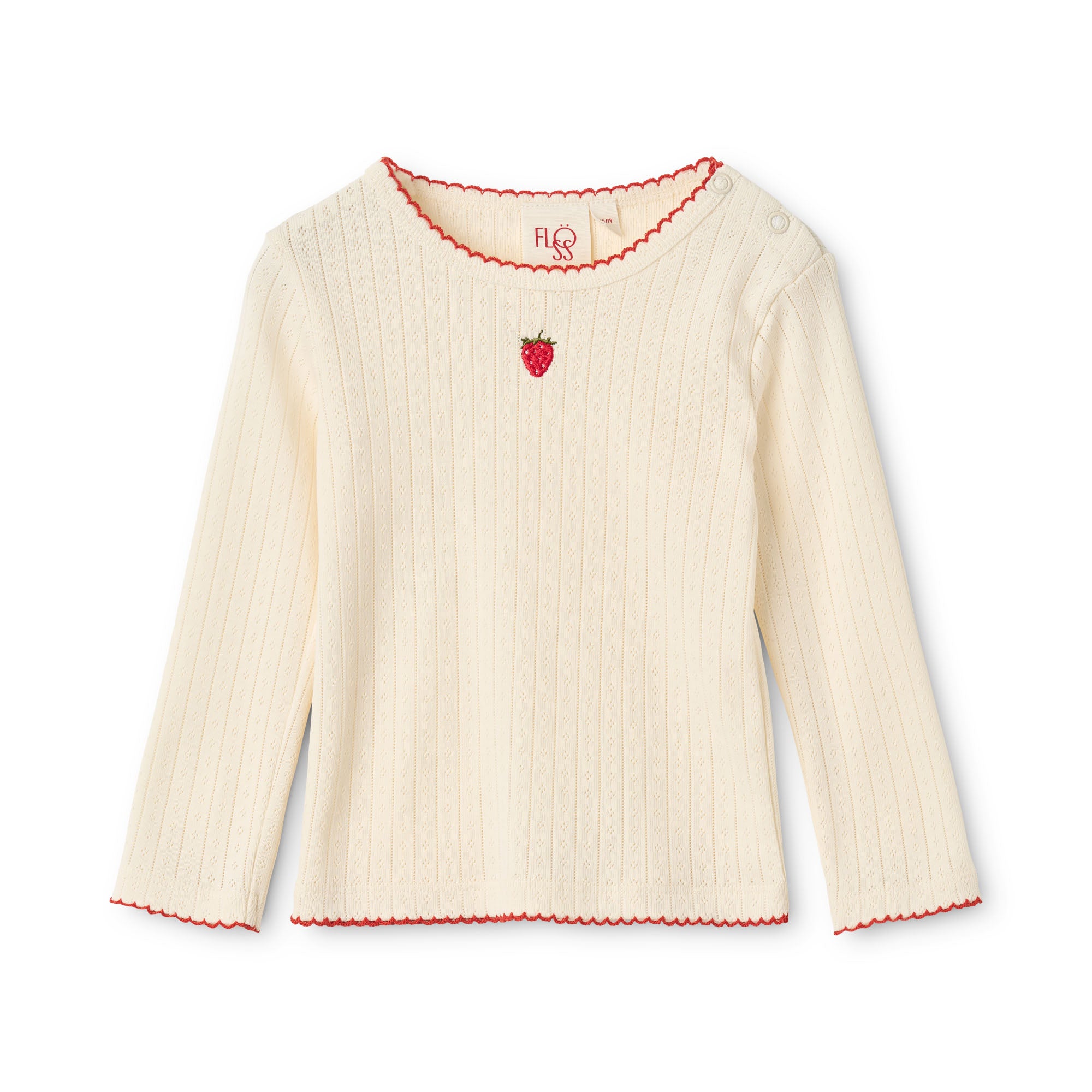 Flora Pointelle Blouse - Gentle Cream