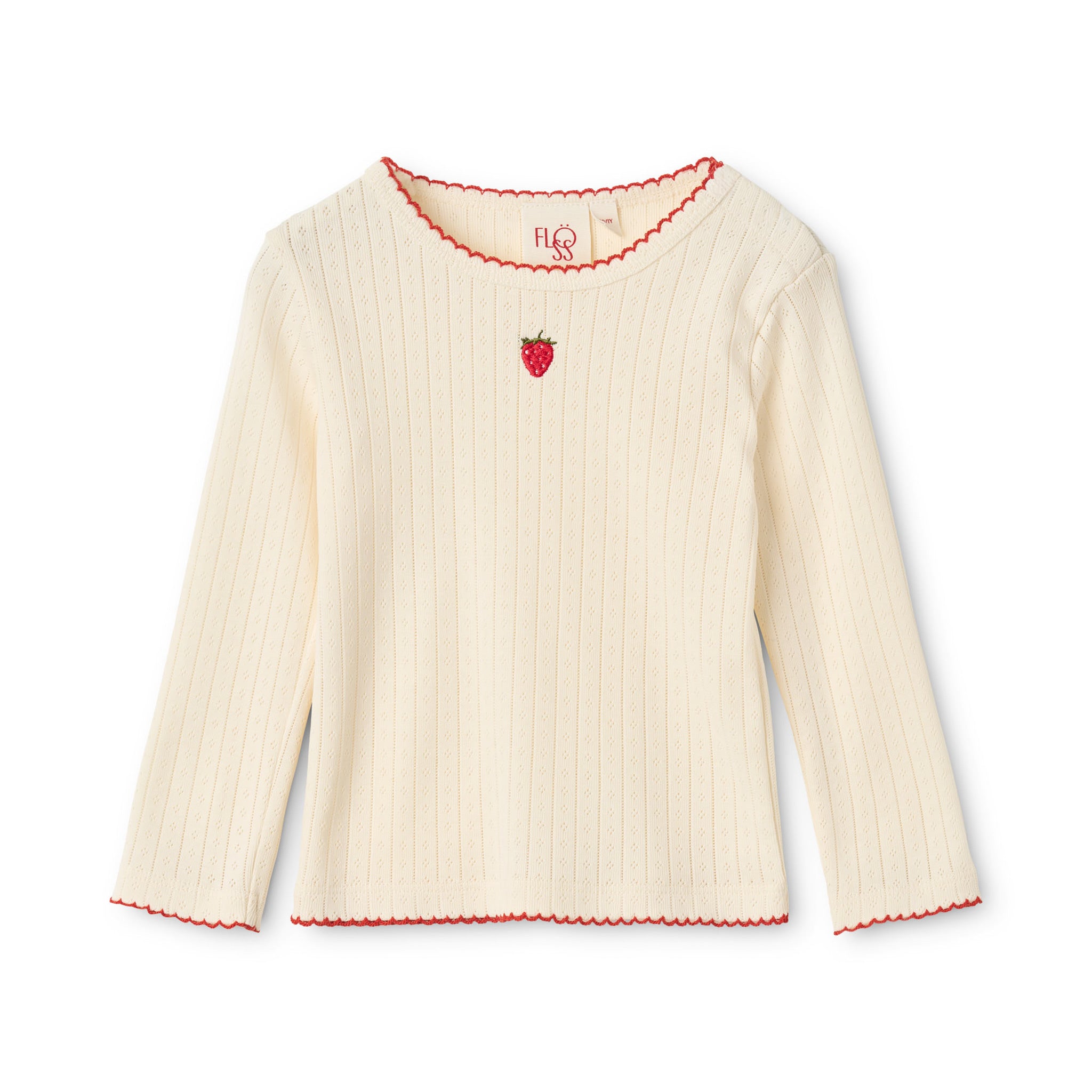 Flora Pointelle Blouse - Gentle Cream
