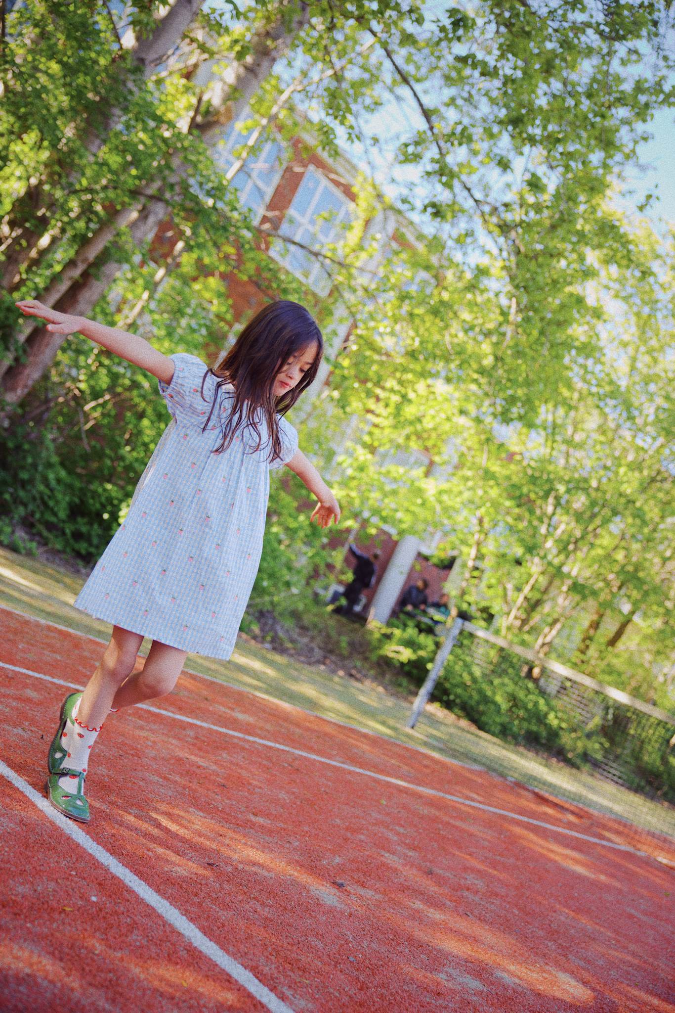 Mille SS Dress - Sky Berry Gingham
