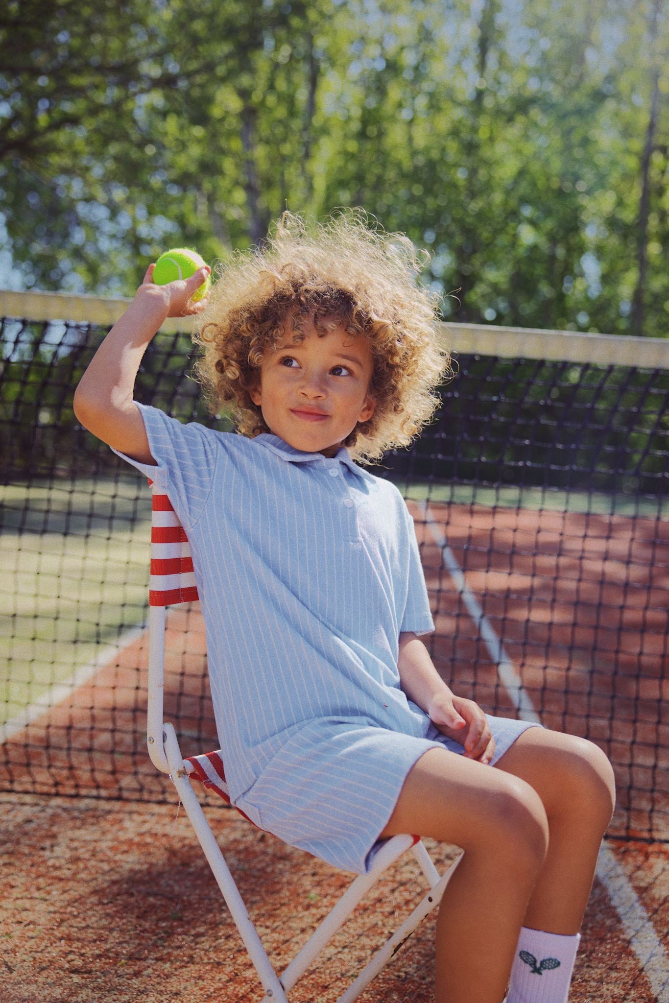 Nohr Shorts - Bright Blue Stripe
