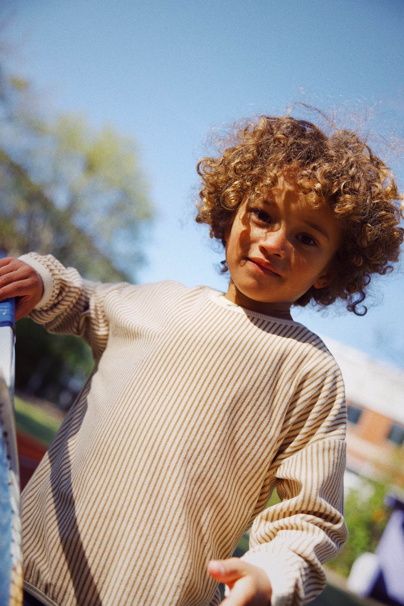 Nohr Sweatshirt - Light Brown Stripe
