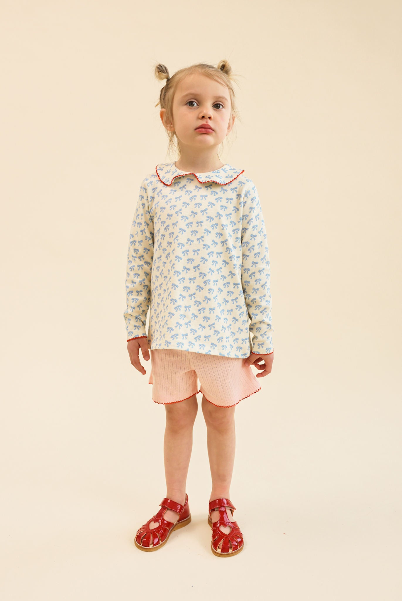 Ida Blouse - Bright Blue Bow