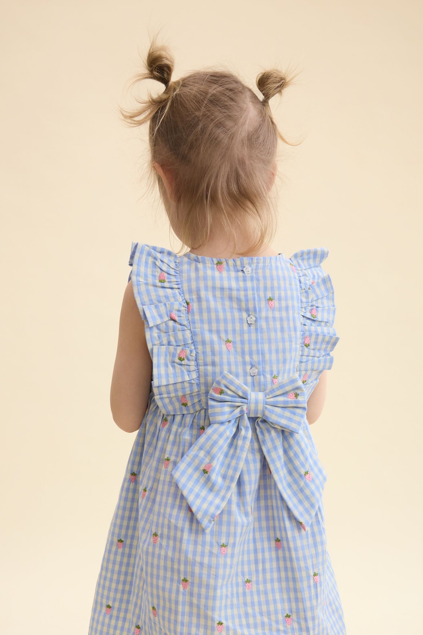 Mille SL Dress - Sky Berry Gingham