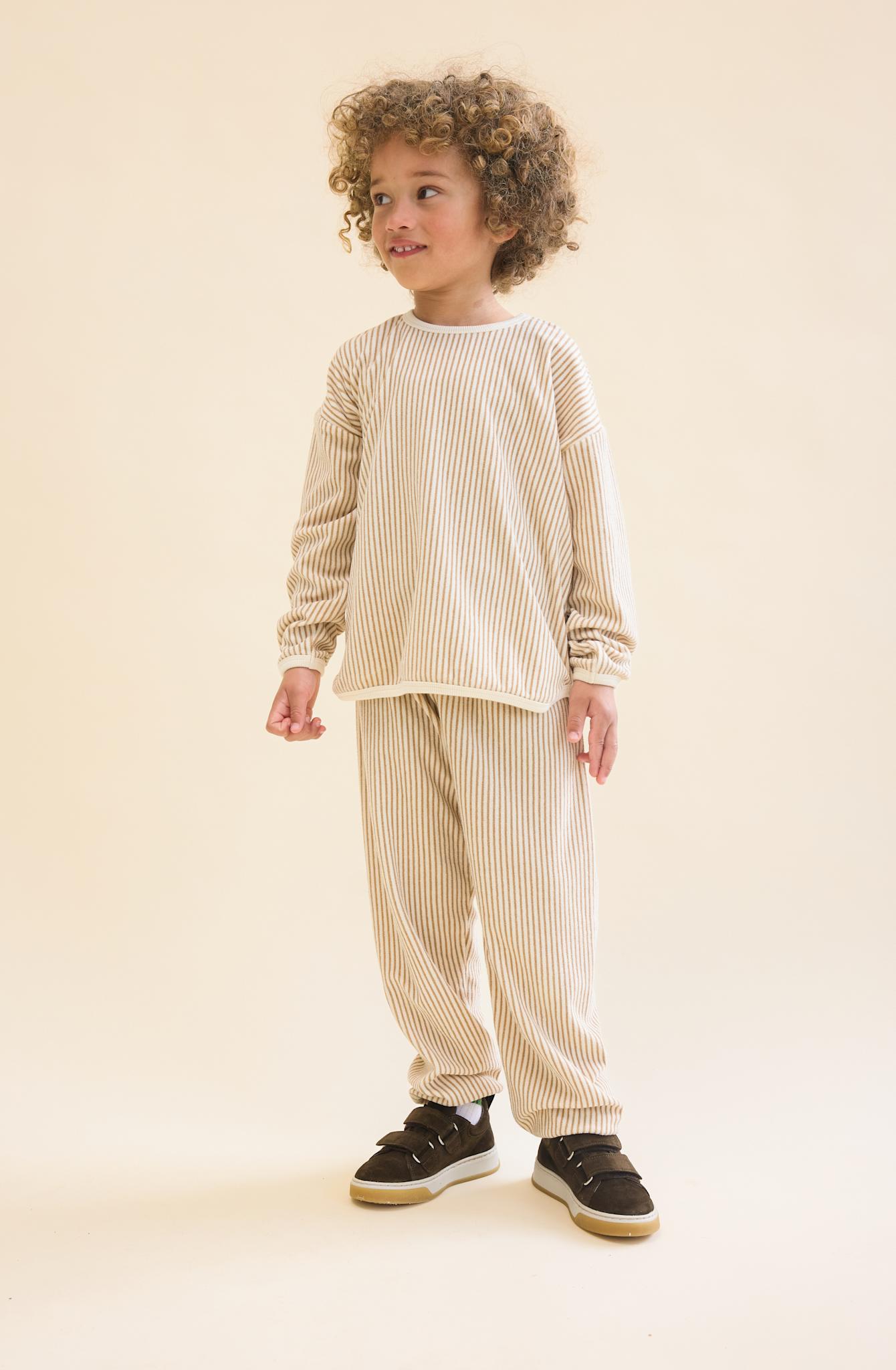 Nohr Sweatpants - Light Brown Stripe