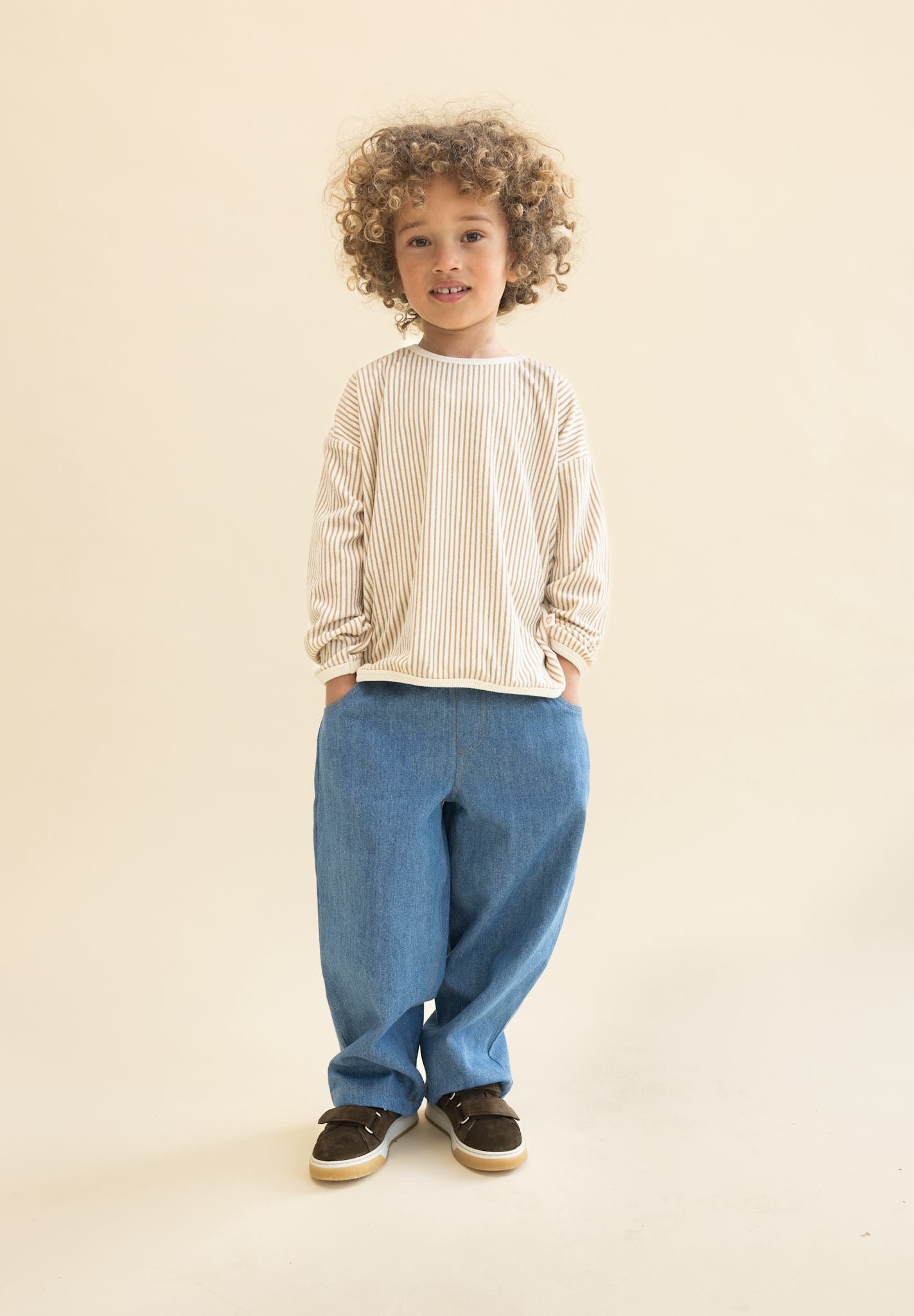 Nohr Sweatshirt - Light Brown Stripe