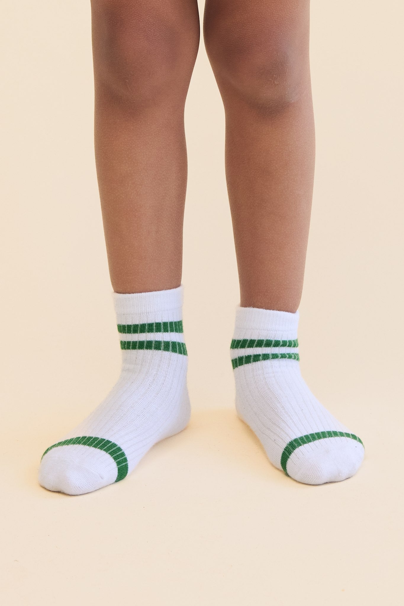 Vitus Socks 2 pack - White/Green Tennis 2-pack