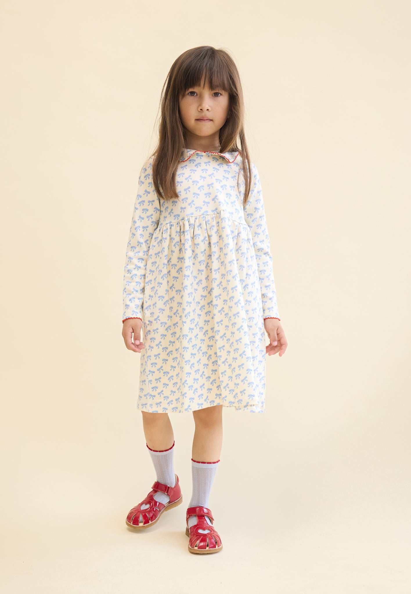 Ida Dress - Bright Blue Bow