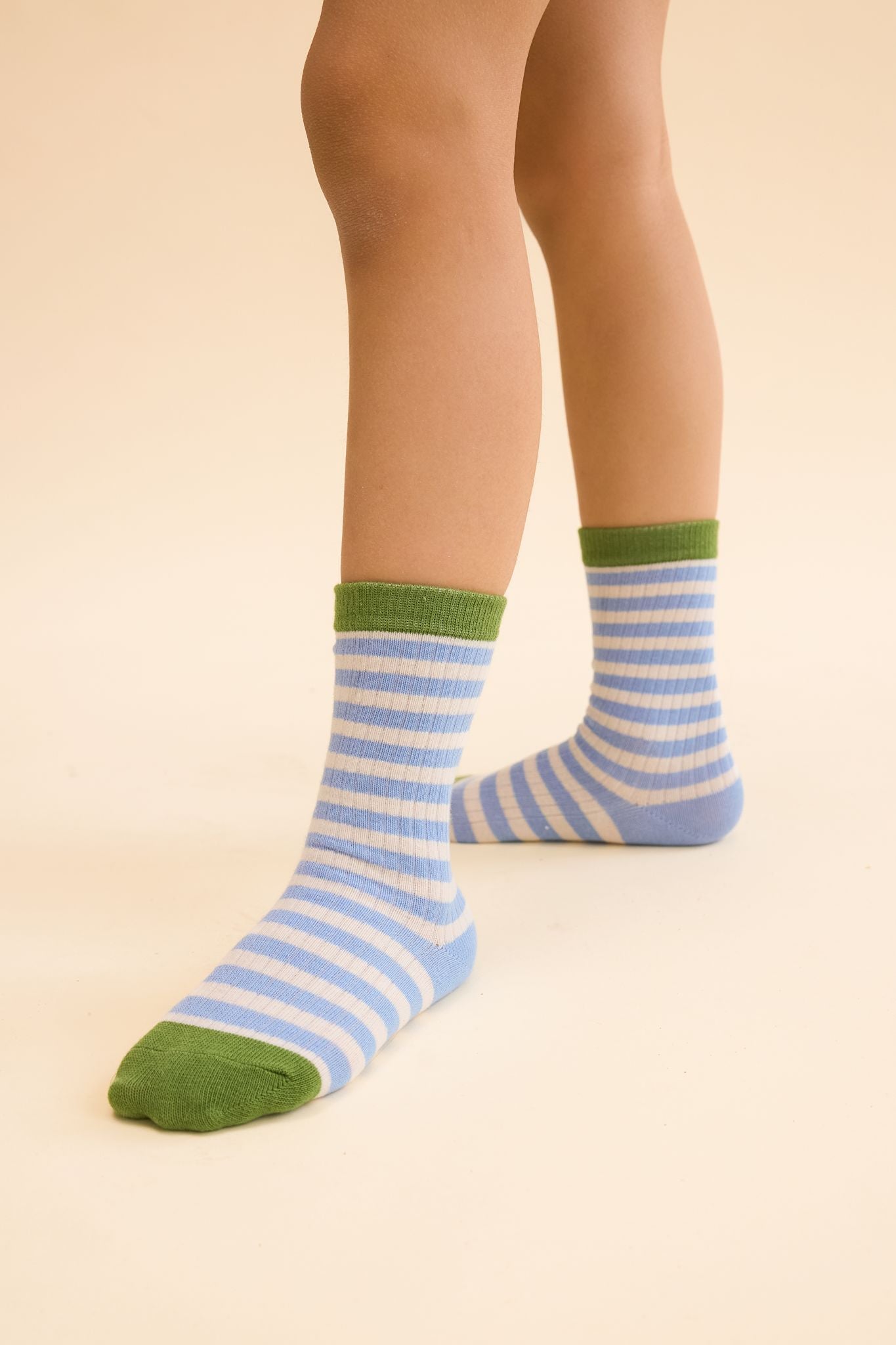 Vilde Socks 2 pack - Blue Stripe Mix 2 pack
