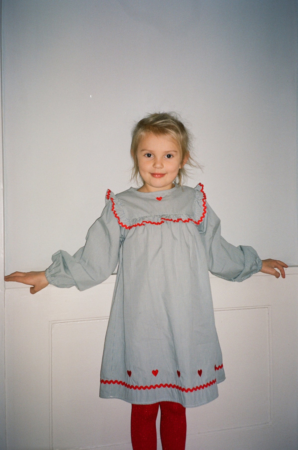 Ellis Dress - Light Blue Gingham