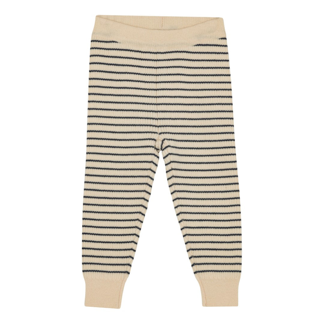 Flye Leggings Wool - Oat mel / Navy