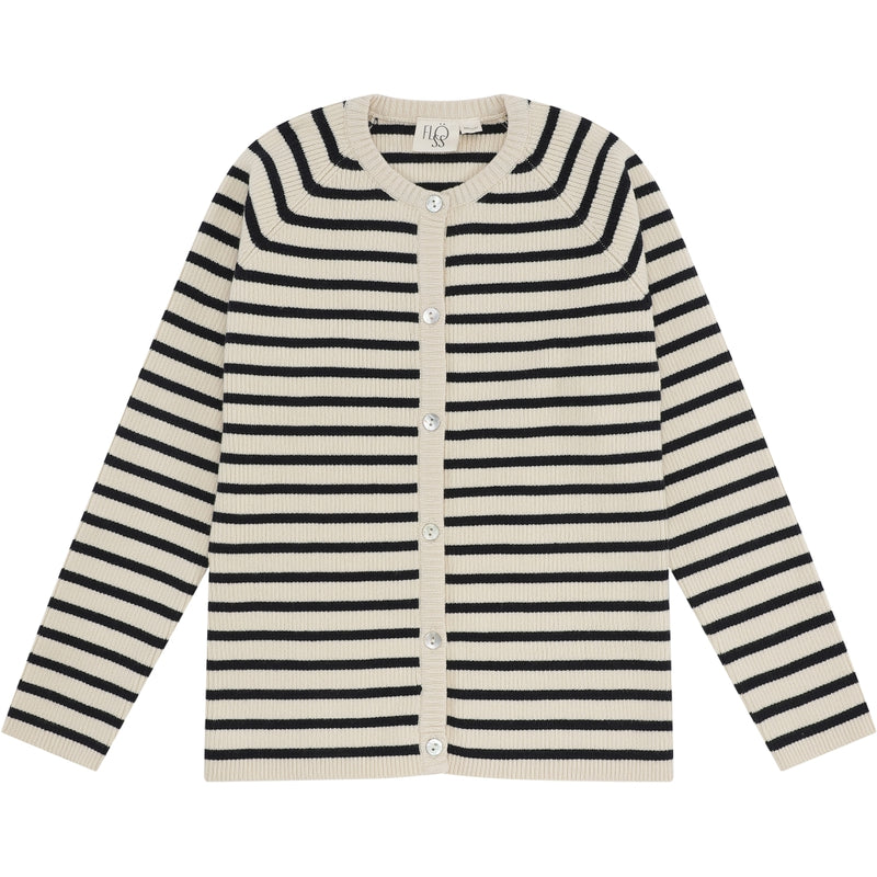 Fly Cardigan - Navy/Offwhite