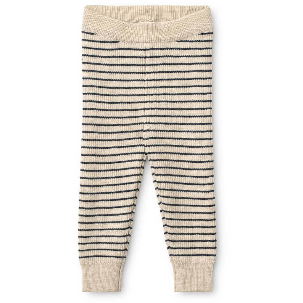 Flöss Aps Flye Leggings Wool Leggings Oat mel / Navy