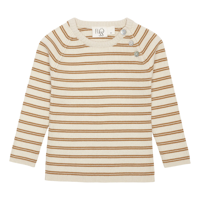 Flöss Aps Flye Sweater Sweater Tawny/Offwhite