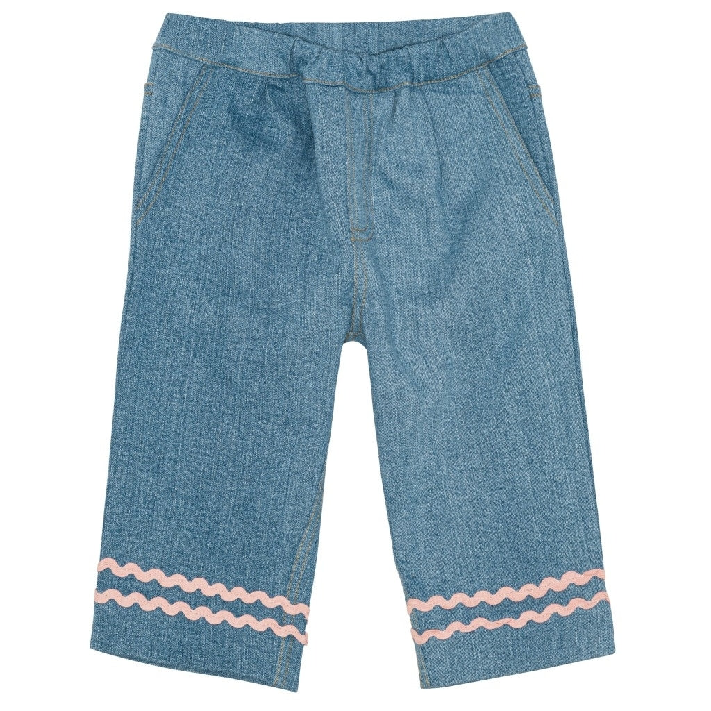 Flöss Aps Hazel Pants Pants Mid Blue Rinse