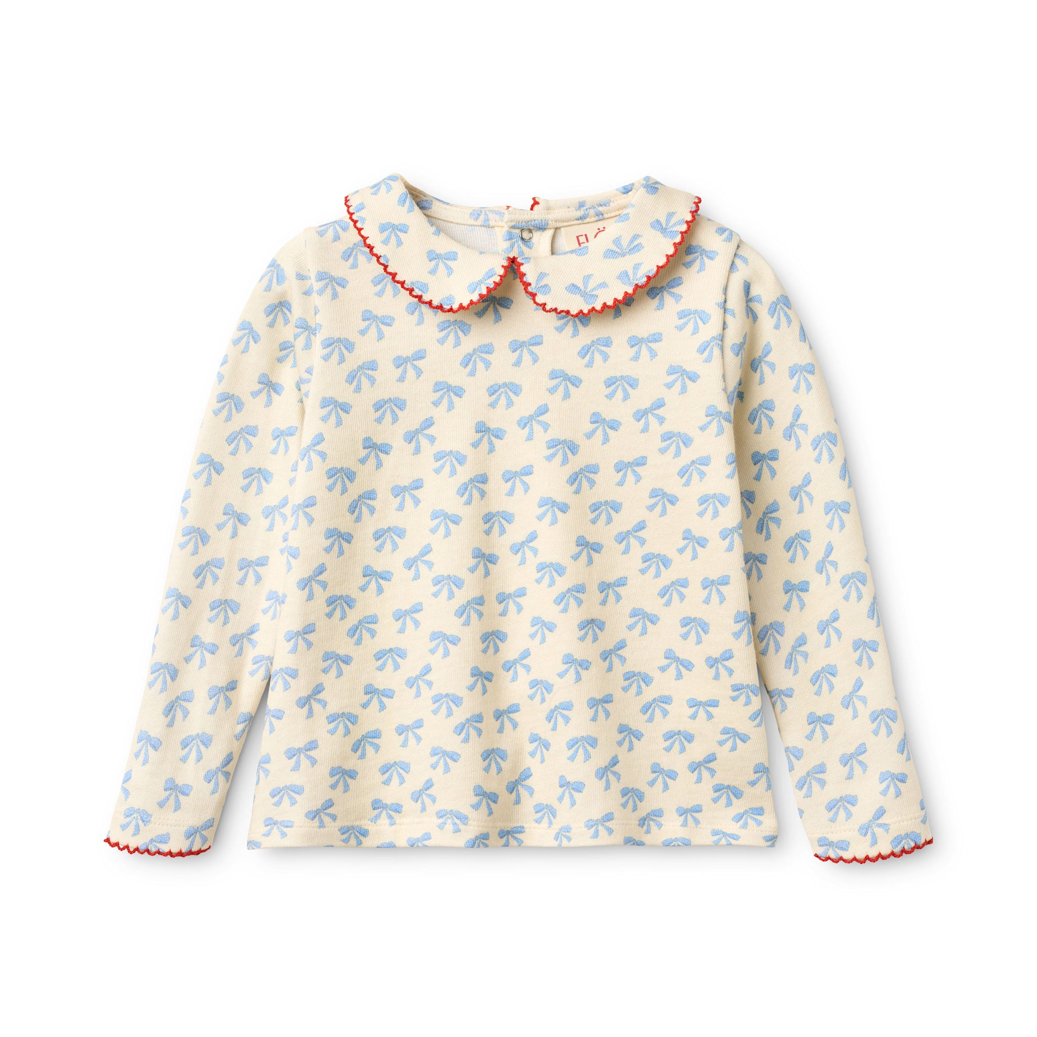 Ida Blouse - Bright Blue Bow