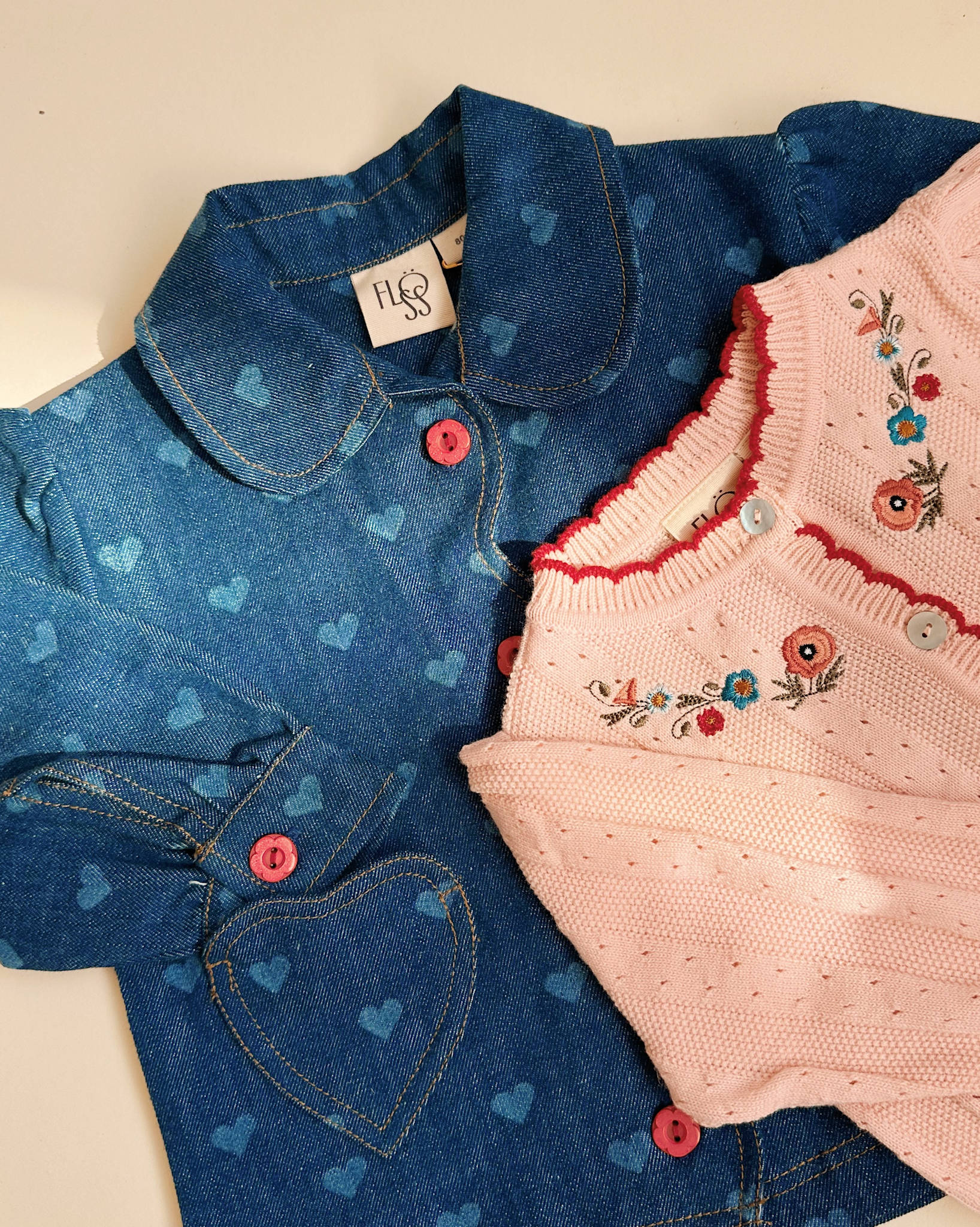 Lollo Overshirt - Blue Denim/Hearts