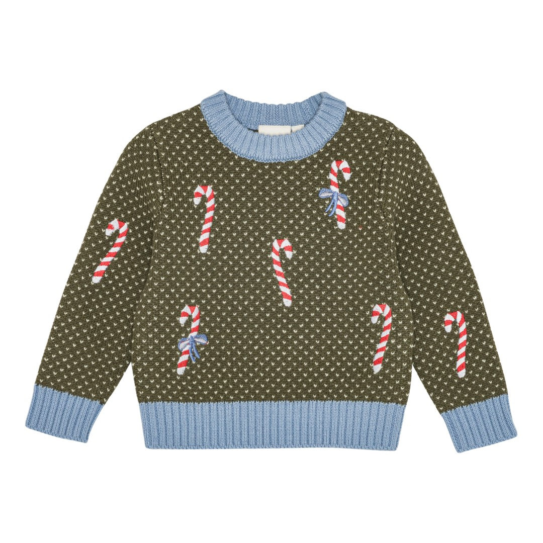 Jasper Sweater - Dark Green Christmas