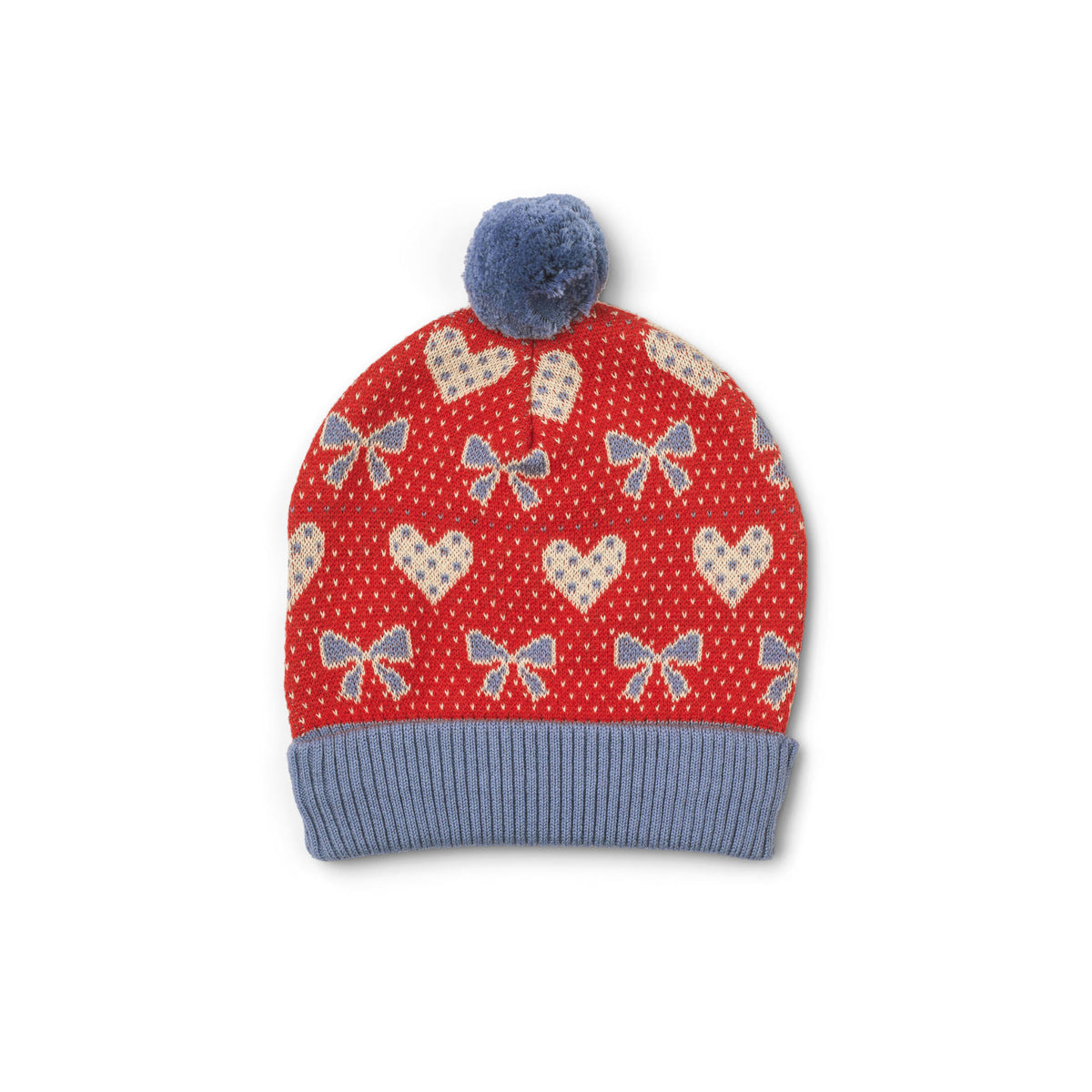 Josie Beanie - Poppy Red Bow