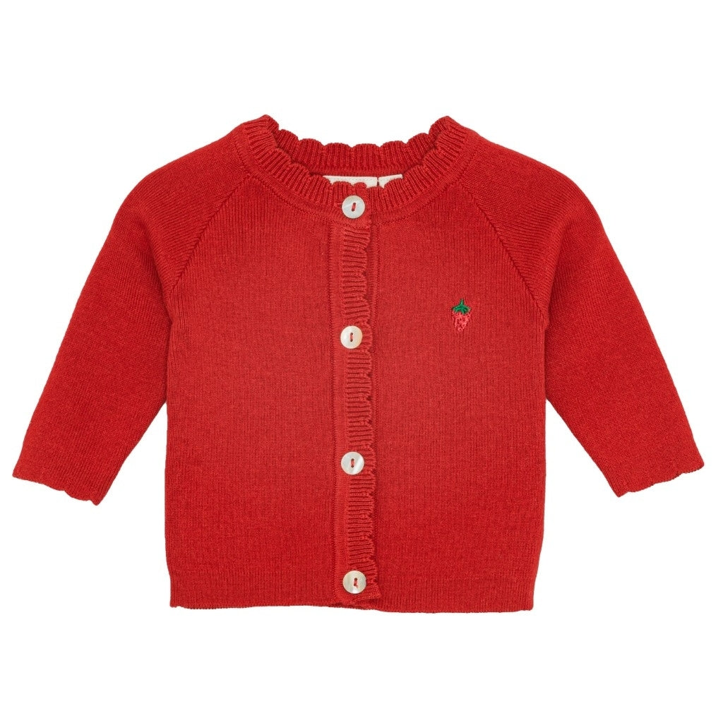 Flöss Aps Kaya Cardigan Berry Cardigan Poppy red