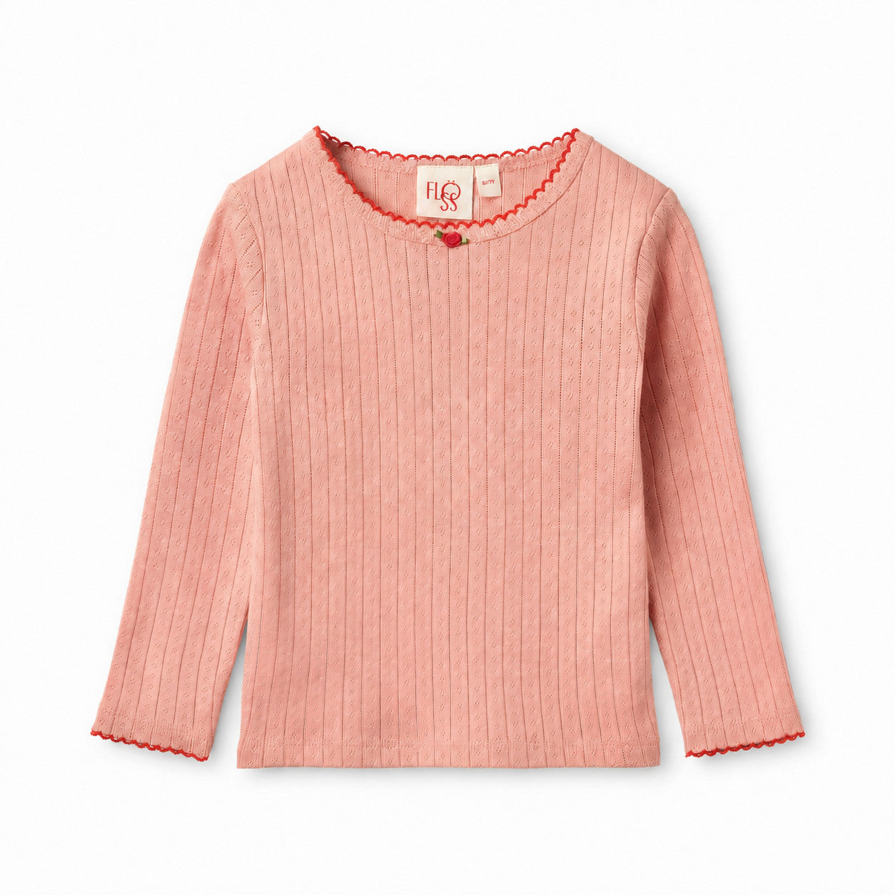Liva Pointelle Blouse - Warm Pink