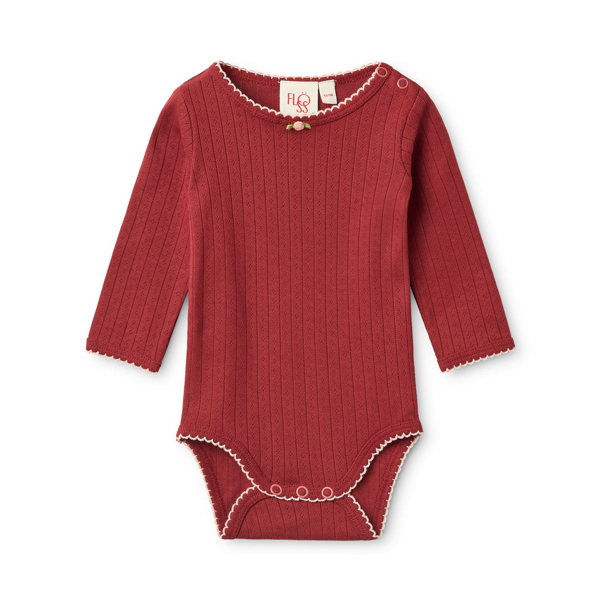 Liva Pointelle Body - Dark Cranberry