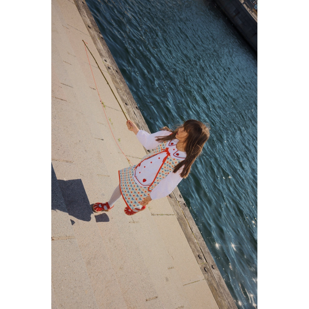 Flöss Aps Lea Skirt Skirt Berry Heart Mix