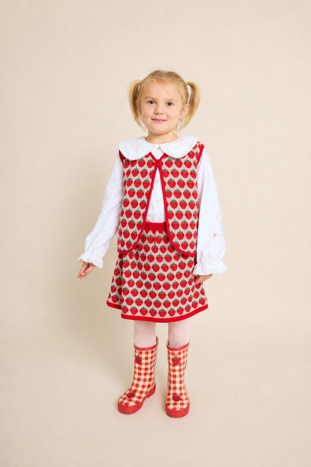 Line Vest - Blossom Pink Berry