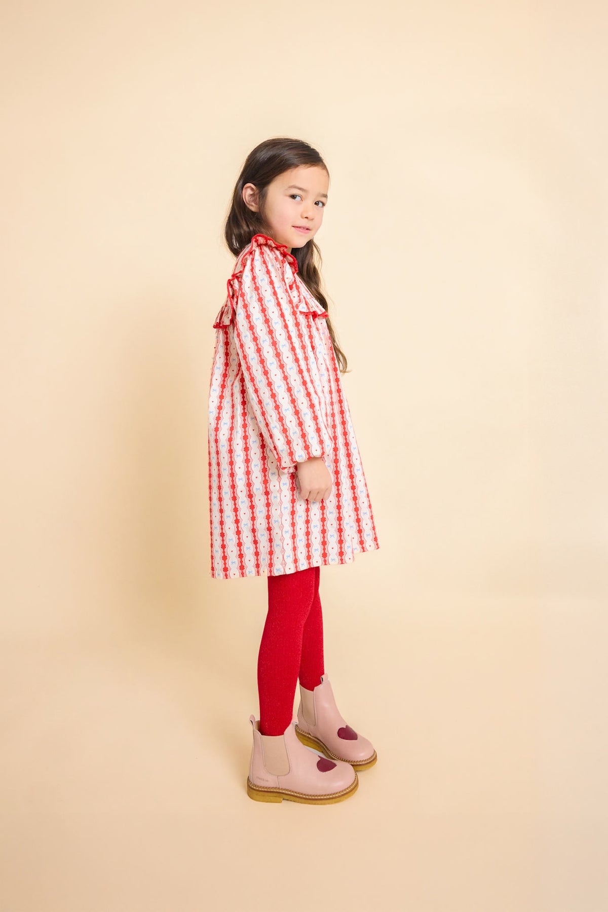 Joy Dress - Lace Stripe