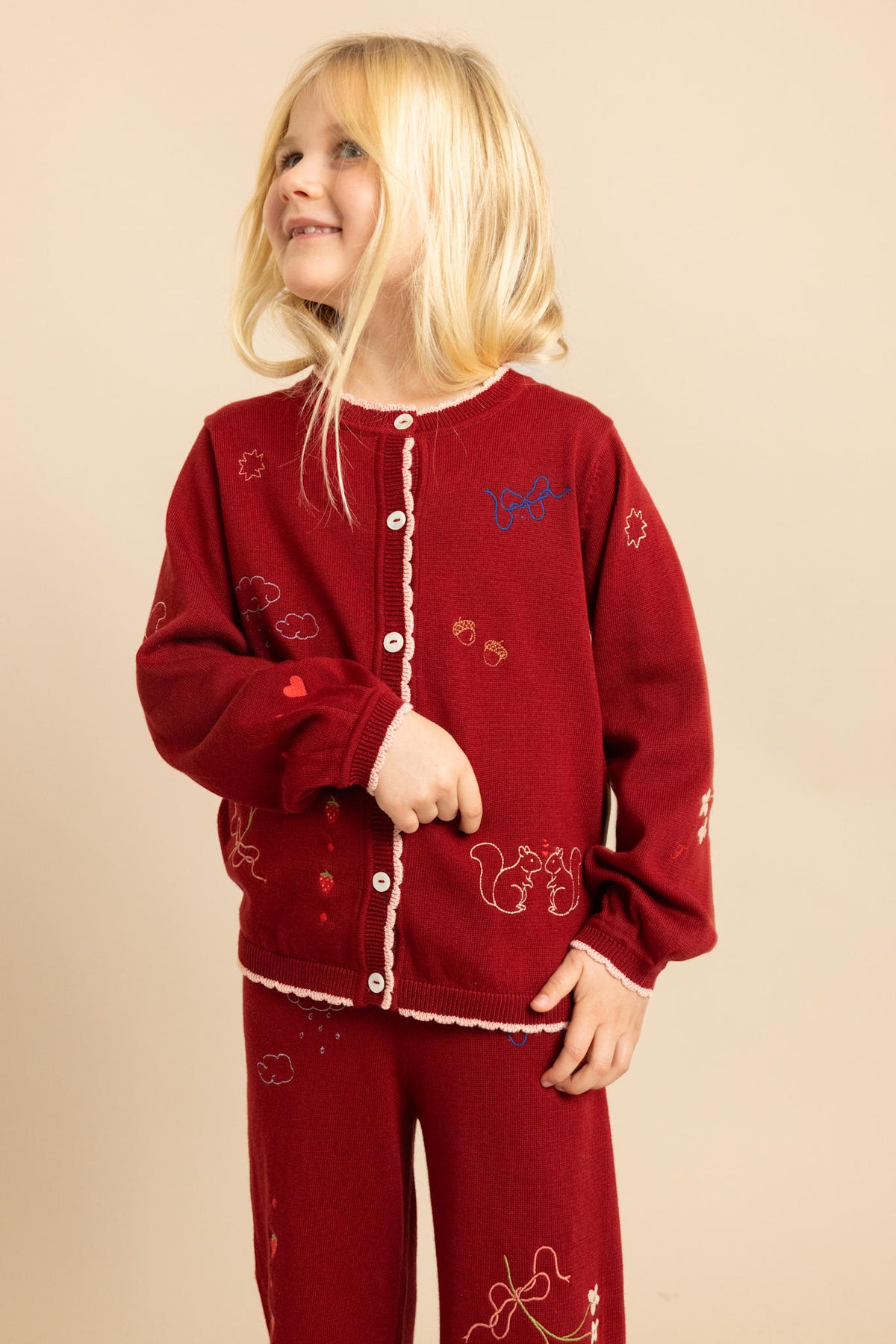 Agnes Pants - Dark Cranberry
